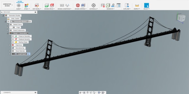 A 1/10th model of the Golden Gate Bridge. (Graciously provided by David James Mackie.)