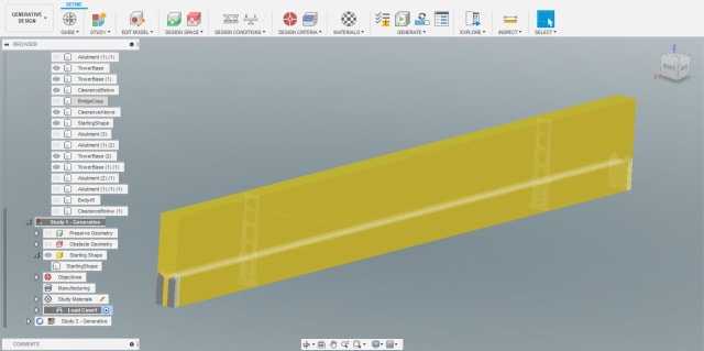 The Starting Shape of the new study is shown in yellow.