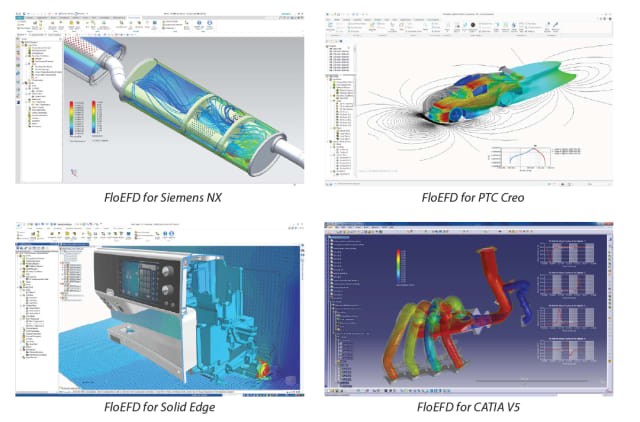 Figure 2. FloEFD is embedded into popular MCAD programs.