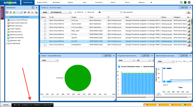 Workload Optimization for the Hybrid Cloud. (Image courtesy of Turbonomic.)