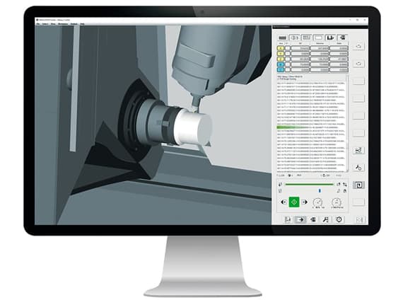 hyperMILL VIRTUAL Machining Center’s intuitive operating environment allows faster simulation. (Image courtesy of OPEN MIND.)