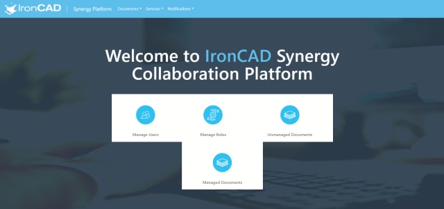 IronCAD SYNERGY Platform interface. (Image courtesy of IronCAD.)
