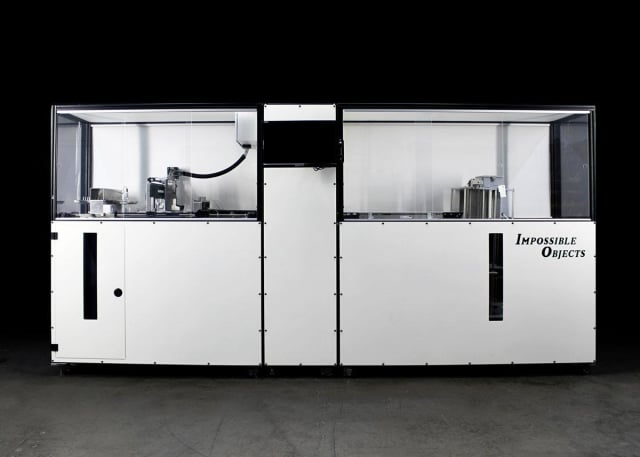 The Model One 3D printer from Impossible Objects, currently sold to pilot customers, is one of the few composite 3D printers on the market capable of using a wide variety of reinforcement materials. (Image courtesy of Impossible Objects.)