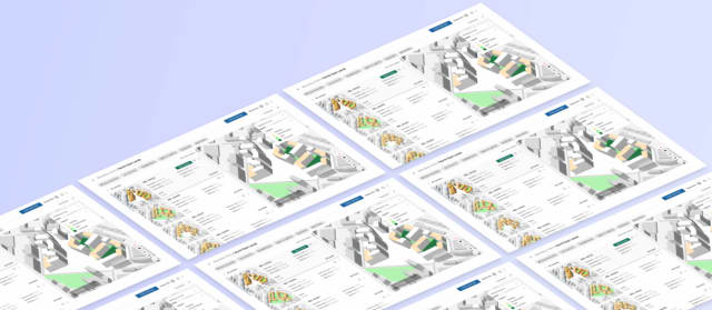 Machine learning enables Delve to produce high-performing design variants that take into account a multitude of factors, such as usable built area, daylight access, exceeded all goals across unit yield, rental pricing recommendations and much more. (Image courtesy of Sidewalk Labs.)