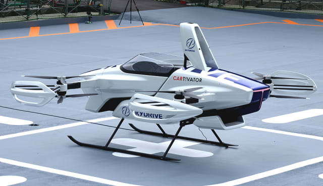 SkyDrive’s SD-03 is on schedule for 2023 commercialization, potentially making flying taxis a reality. (Image courtesy of SkyDrive.)