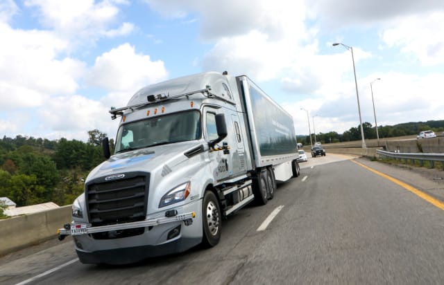 Automated trucks are hitting the road for testing after extensive safety and performance testing. (Image courtesy of Torc Robotics.)