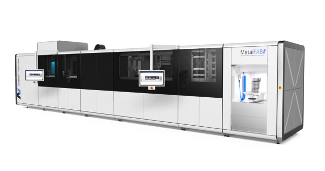 The MetalFAB1 with Product Removal Module. (Image courtesy of Additive Industries.)