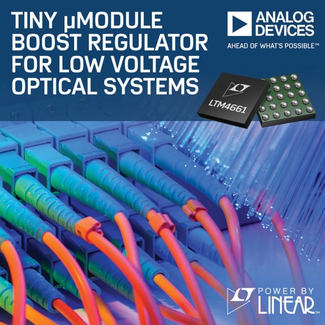 LTM4661 boost regulator. (Image courtesy of Analog Devices.)