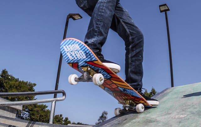 It all comes together in Fusion 360. Titanium skateboard trucks designed with Fusion 360 generative design extension and printed with additive manufacturing extensions. (Picture courtesy of Autodesk.)