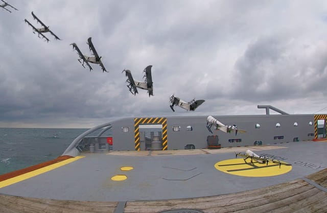 This hydrogen-powered drone can take off and land vertically. (Photo courtesy of TU Delft.)