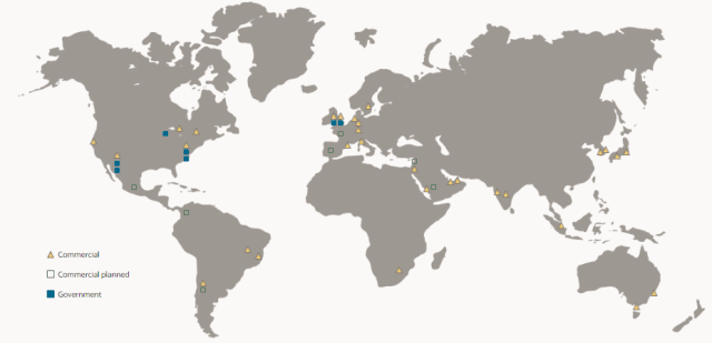 Oracle Cloud’s global infrastructure. (Image courtesy of Oracle Cloud).