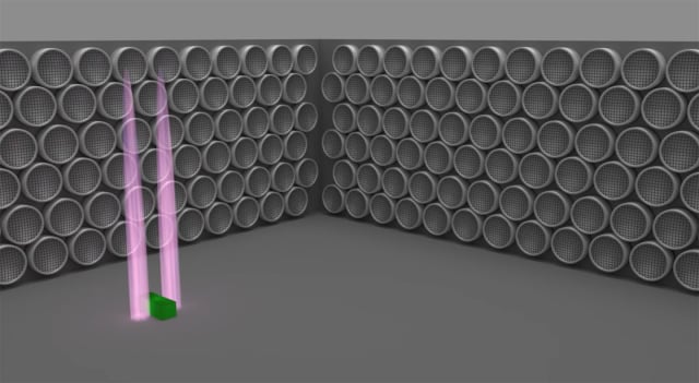 A rendering of Neurotechnology’s ultrasonic manipulation technique. (Image courtesy of Neurotechnology/YouTube.)