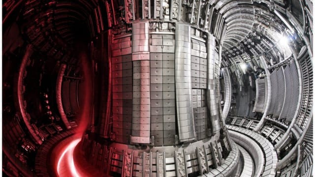 JET’s fusion reactor. (Image courtesy of JET/UKAEA.)