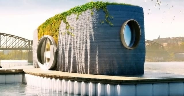 This floating dreamboat was built in 48 hours in the Czech Republic. (Image courtesy of Prvok.)