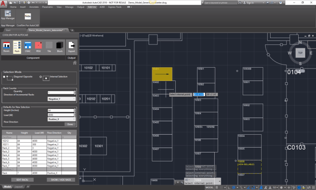 Screenshot of CoolSim for AutoCAD 2.0. (Image courtesy of Applied Math Modeling.)