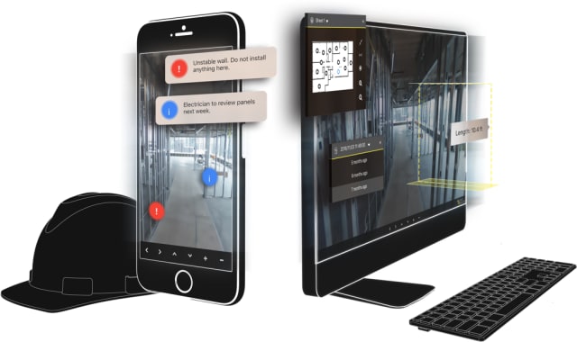 HoloBuilder allows users to document the progress over time of any area that is repeatedly captured and uploaded with a 360-degree camera. (Image courtesy of HoloBuilder.)