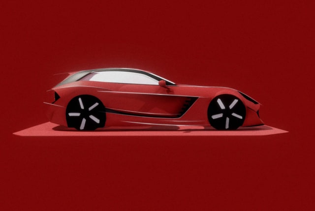 VR designed car model. (Image courtesy of Gravity Sketch.)