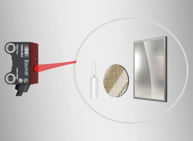 O200 photoelectric miniature sensors. (Image courtesy of Baumer.)