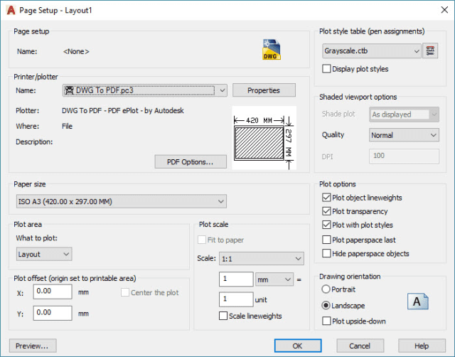 import pc3 file autocad