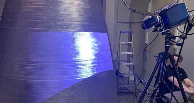 Hexagon’s Directed Energy Deposition (DED) technology. (Image courtesy of Hexagon Manufacturing Intelligence.)