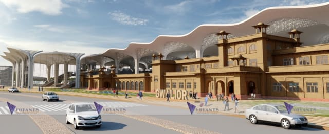 Voyants Solutions’ plan for the Gwalior Railway Station. (Image courtesy of Voyants Solutions Private Limited.)