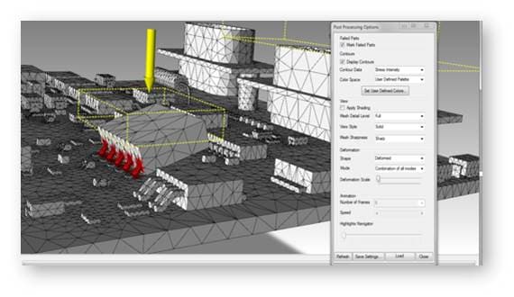 Figure 2. Screenshot of Xpedition vibration and acceleration simulation. (Image courtesy of Mentor Graphics Corporation.)