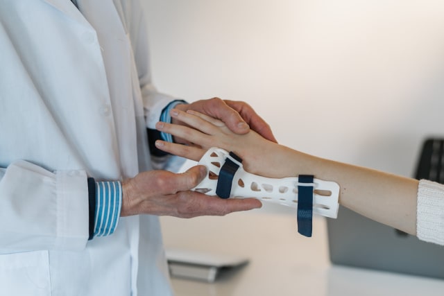 A 3D-printed wrist brace. (Image source: Unsplash.)