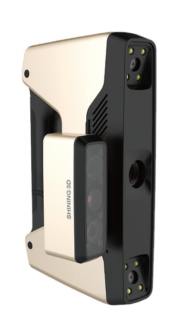 The EinScan-Pro+ handheld 3D scanner with the HD Prime Pack accessory. (Image courtesy of SHINING 3D.)