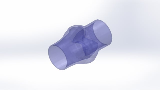3D scan of an aortic valve. (Image courtesy of GRABCAD.)