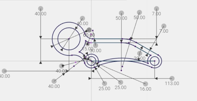 Parametric sketch with Buerli browser-based CAD components. (Picture courtesy of AWV Informatik.)