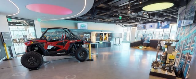 PTC’s showroom at the Customer Experience Center is one of Catherine Kniker’s many responsibilities as chief strategy officer. All can visit virtually at https://www.ptc.com/en/about/visit-ptc/headquarters.