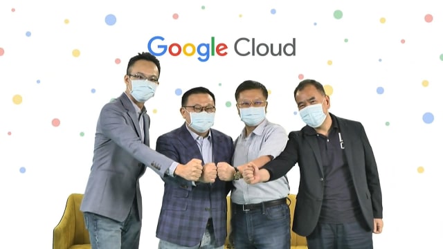Ennoconn and Google Cloud executives met to discuss collaborative efforts in October 2021. (Image courtesy of Ennoconn.)