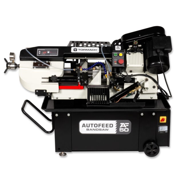 (The AF50 Bandsaw, front. Photo courtesy of Tormach Inc.)