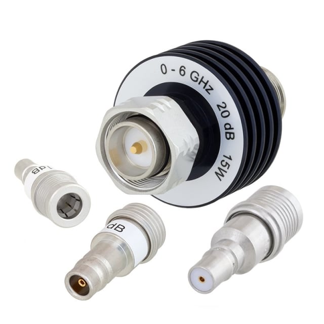 Some Pasternack RF attenuators. (Image courtesy of Pasternack.)