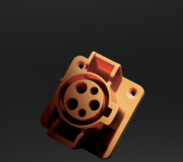 An electrical connectorfilled with a proprietary ceramic additive. (Image courtesy of Fortify.)