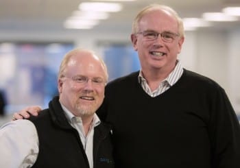 John McEleney (left) relinquished the CEO position to cofounder Jon Hirschtick last September, in part to attend to his ailing wife. Picture from 2015 article in isicad.ru/isicad.net.