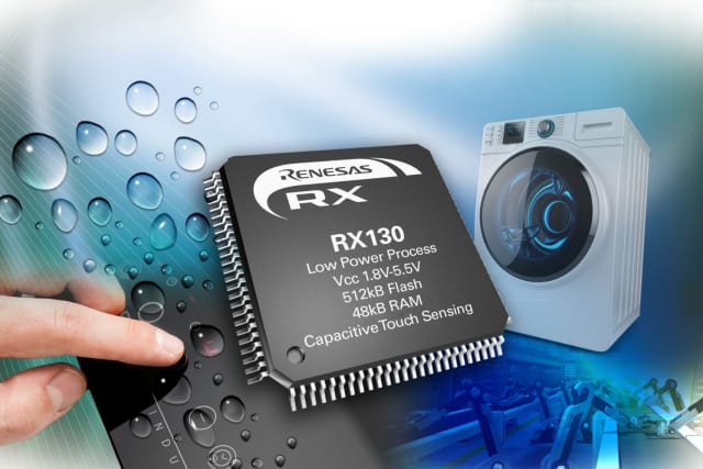 RX130 Group of 32-bit microcontrollers. (Image courtesy of Mouser Electronics.)