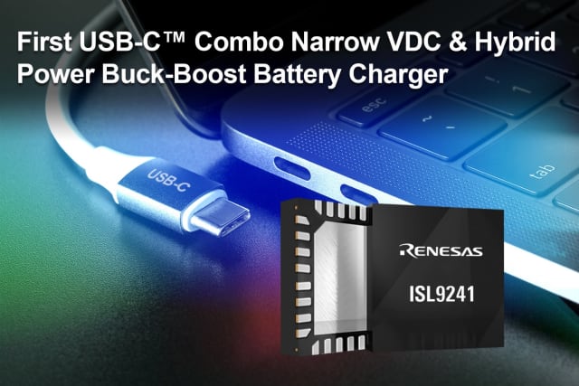 ISL9241 buck-boost battery charger. (Image courtesy of Renesas Electronics.)