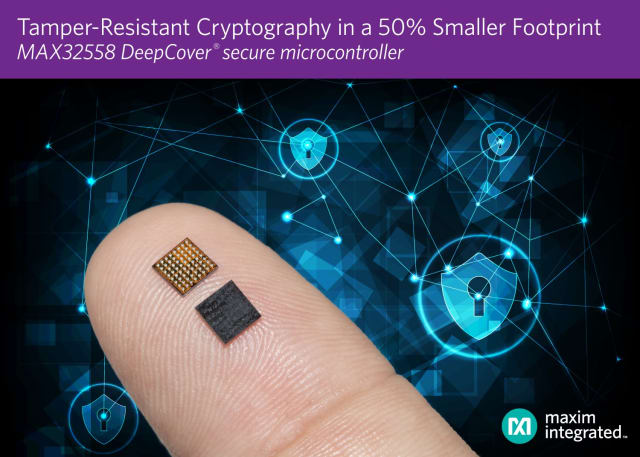MAX32558 microcontroller. (Image courtesy of Maxim.)