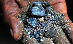 Heterogenite, from which cobalt is refined. (Picture courtesy of Mining Journal.)