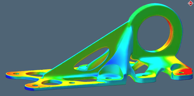 Additive manufacturing simulation with Simufact. (Image courtesy of Simufact.)