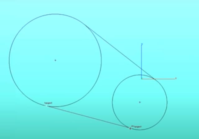 Ease-of-use innovator, Ashlar-Vellum introduced its Drafting Assistant over 20 years ago, the first UI to intuit where you were attempting to go—and take you there with precision. Shown: finding lines tangent to two circles. Drafting Assistant also automatically aligns, and finds centers, midpoints and more. (Picture from Ashlar-Vellum video.)