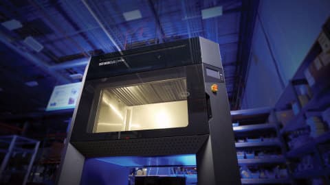 The F770 3D printer that is installed at Sub-Zero Group, a luxury appliance manufacturer, for 3D printing very large parts. (Image courtesy of Stratasys.)