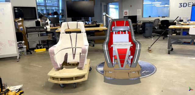 The Halloween Magic Wheelchair was designed and constructed in Dassault Systèmes North America headquarters in Waltham, Mass. (Picture courtesy of Dassault Systèmes.)