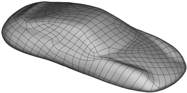 NURBS model of a sports car. (Image courtesy of Holocreators.)