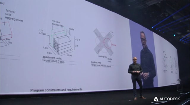 The constraints of a project can first be set, before models are generated. (Image courtesy of Autodesk.)