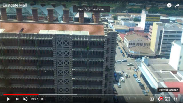 Eastgate Centre, designed for low energy impact using biomimicry.