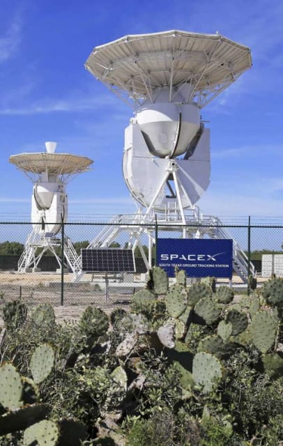 Figure 3: Ground station at SpaceX's commercial launch site. (Image Credit: Miguel Roberts /Associated Press.)