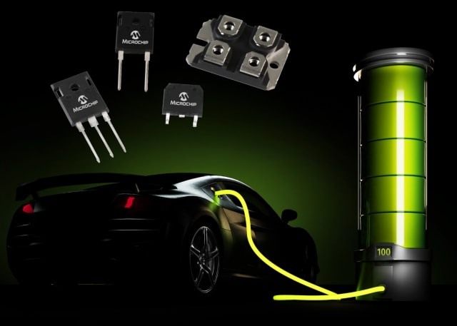 SiC power devices. (Image courtesy of Microchip.)