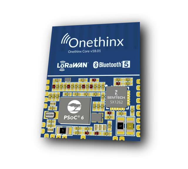PSoC 6 on Onethink module. (Image courtesy of Cypress Semiconductor.)